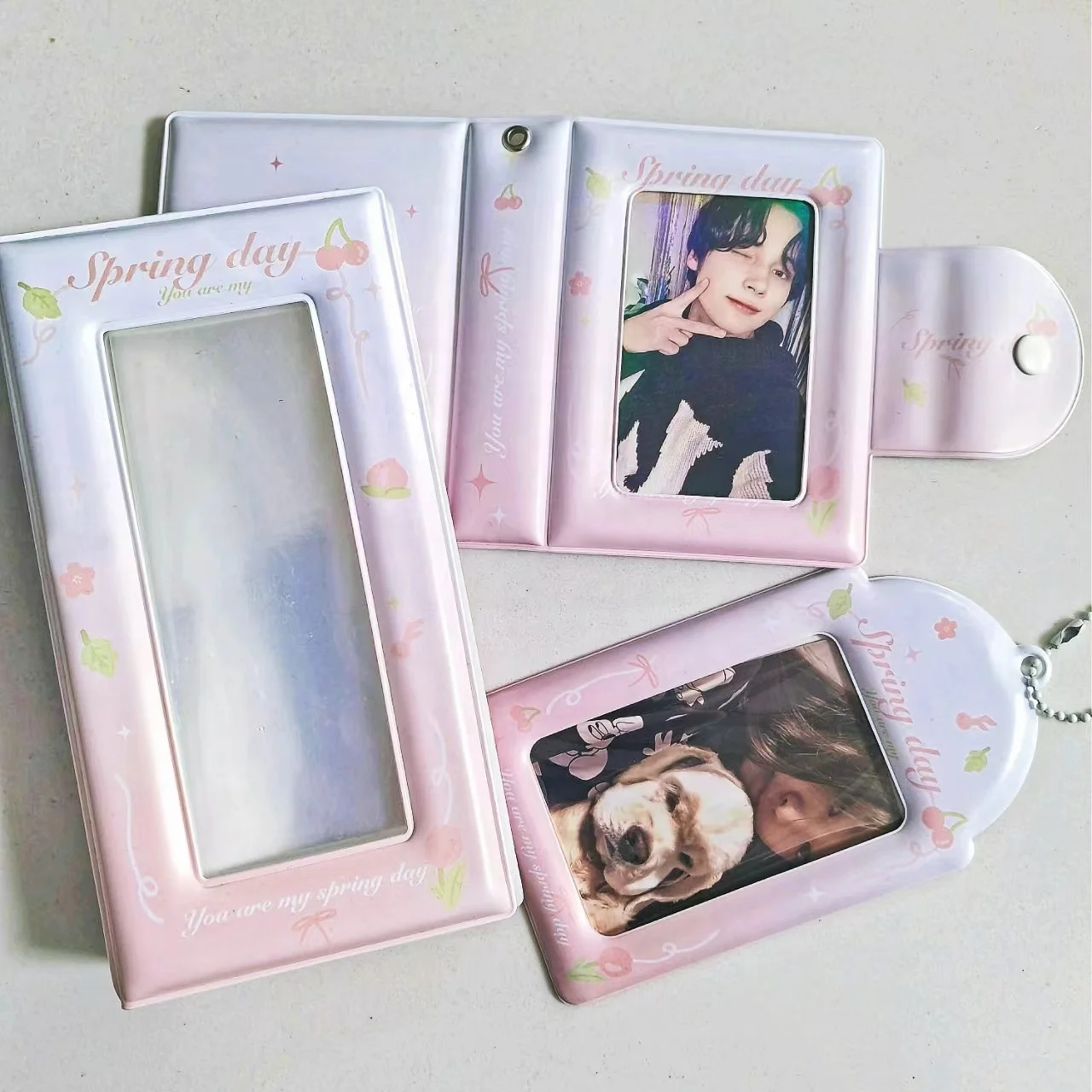 Custom new fashion Kpop Design Plastic PVC Passport Holder ID Card PVC kpop Idol Collect book Photo Card Holder