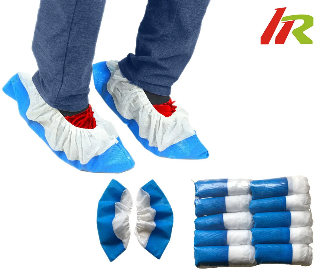 Non Woven Plastic Pp Pe  Protection Shoe Covers Cpe Waterproof Medical Anti Slip Disposable Shoe Cover