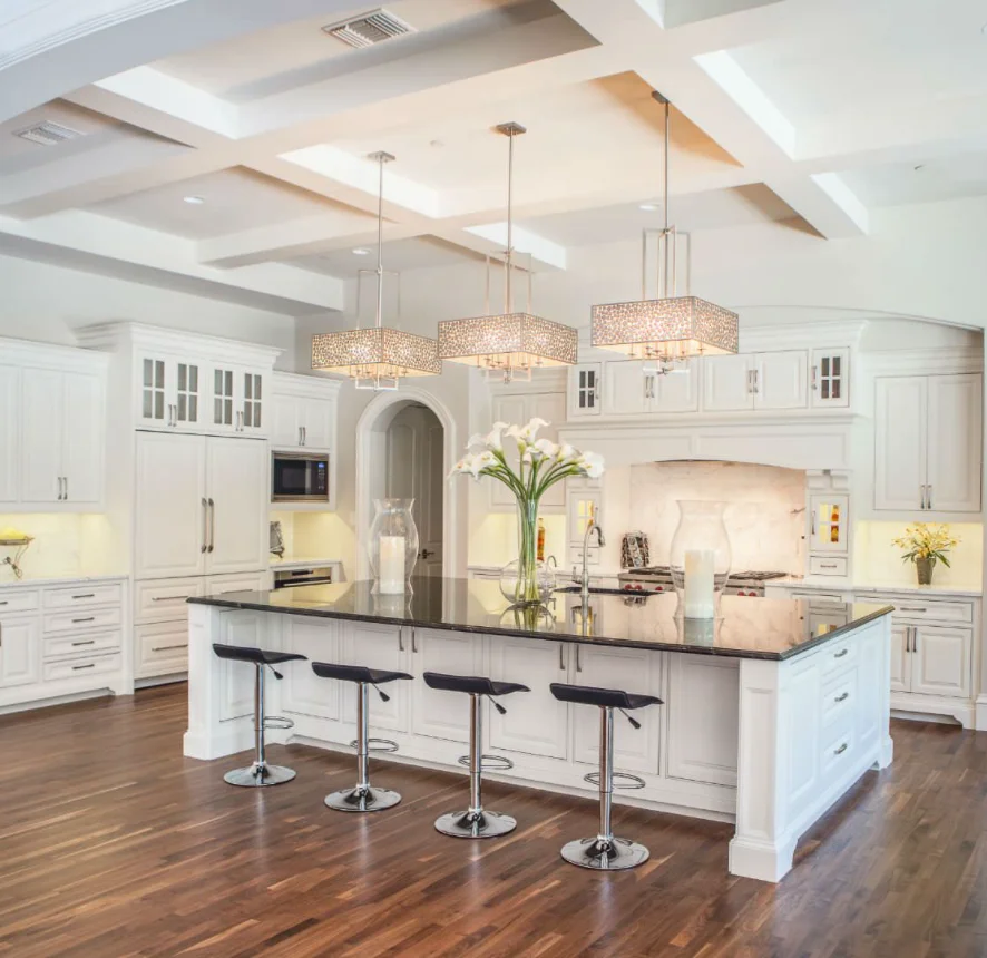 Modern Cheap White Lacquer 3D Kitchen Cabinets Solid Wood Design Made In China