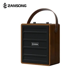 Zansong New Model 6.5-inch  BT Speaker S89  Portable Speaker, wooden player