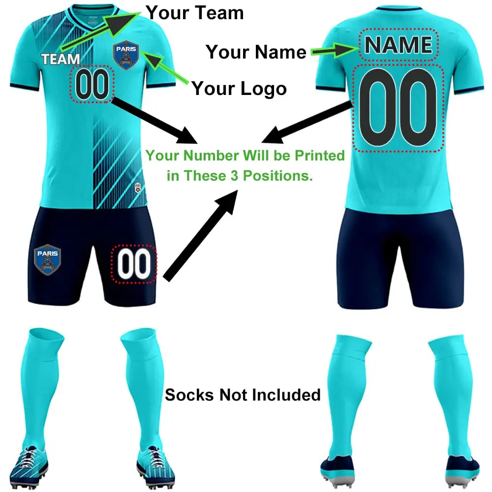 Wholesale OEM Design football clothes football set Football Uniform wear uniform Custom soccer kit Sublimation Soccer jersey