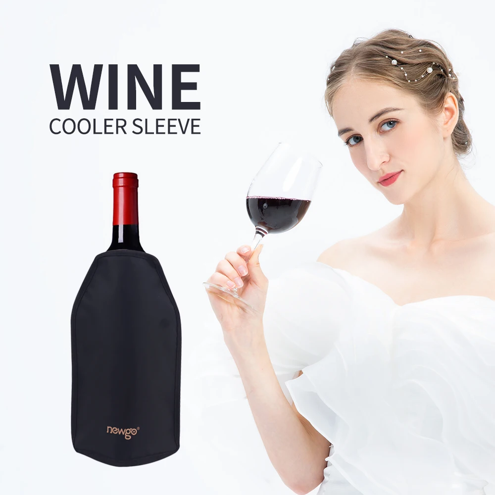 Wine Cooler Sleeve Waterproof  Bottle  Chiller  Freezable Wine Bag Waterproof Durable Quick Cooling Wine Cold Bag