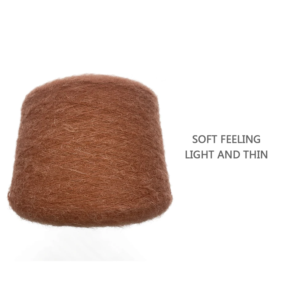 Производитель 1/13 нм, 63% Акрил, 24% нейлон, 10% шерсть, 3% мохер, необычная имитация норкового волоса, пряжа для вязания шарфа