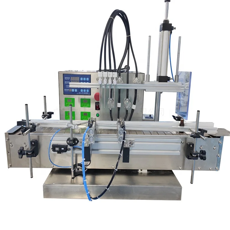 Full Automatic Desktop  With Conveyor Beverage Milk Perfume Filling Machine Water Filler CNC Liquid Oil Filling Machine