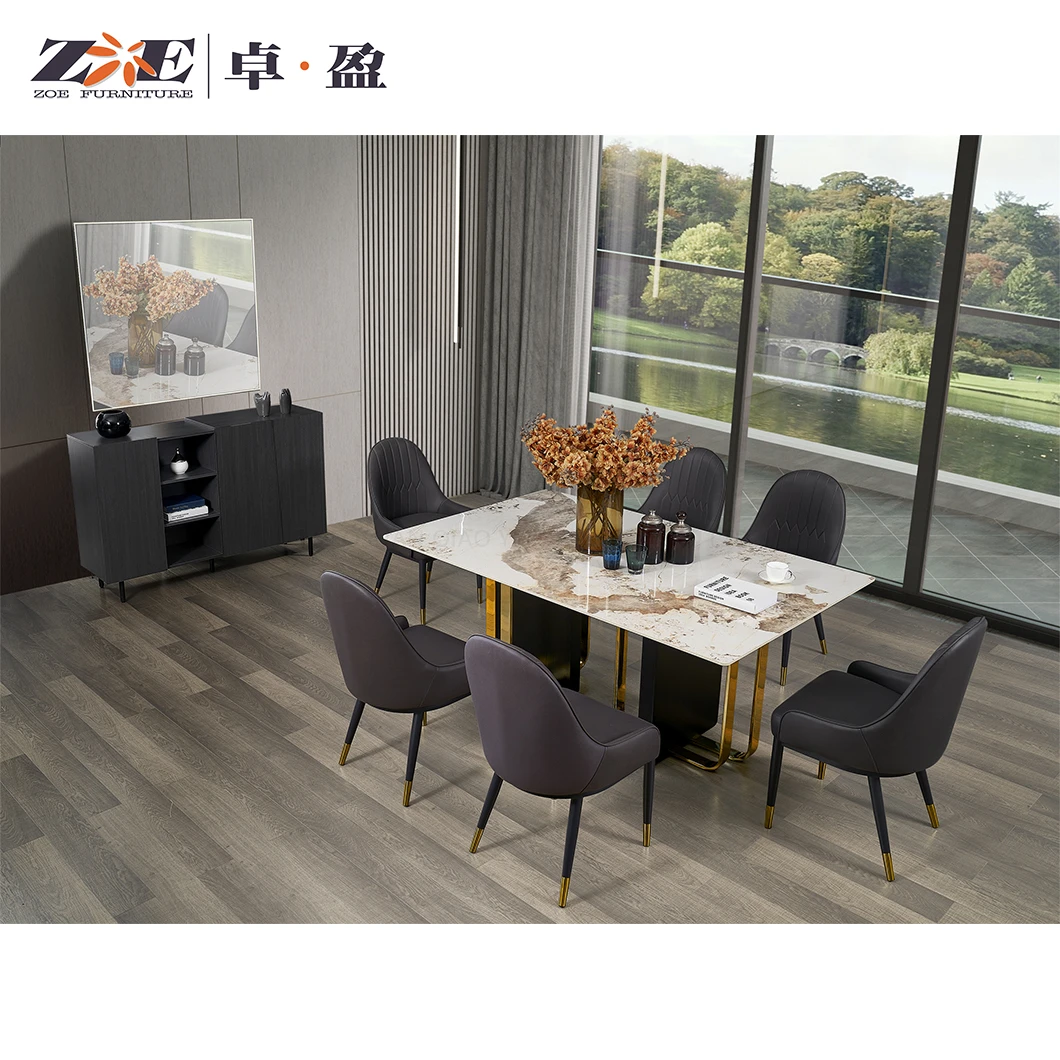Top Selling Design Home Furniture Wholesale Popular Dining Room Furniture Sets With 6 Chairs