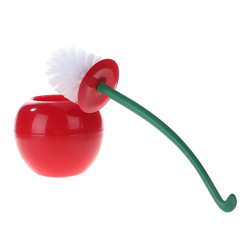 Toilet Brush And Holder Creative Cherry Shape WC Toilet Cleaning Brush For Bathroom Lavatory Long Handle Toilet Bowl Brush