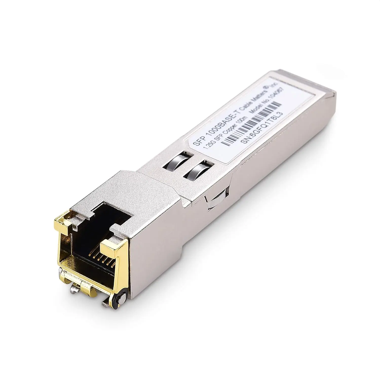 10Gtek 1.25G SFP-T, 1000BASE-T Copper SFP, SFP to RJ45 SFP Module Gigabit SFP to RJ45 Copper Ethernet Modular Transceiver