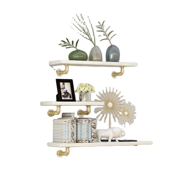 Hot selling Ins Nordic Style Hanging Bookshelf Living Room Wall Shelf with low price