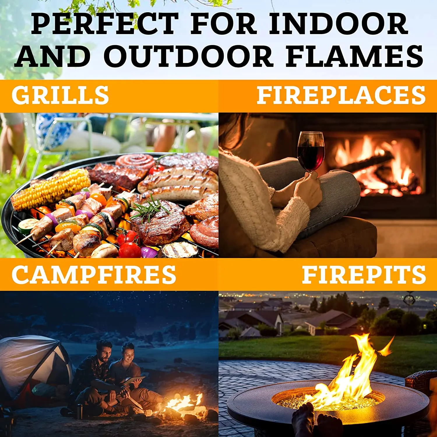 Camping BBQ Fire Starter Grill Fireplace Wood & Pellet Stove Tumbleweed Fire Tinder Wood Natural Charcoal Fire Starter