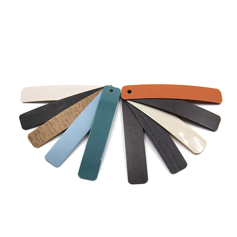 High gloss MDF PVC edge banding customized color plastic strips for furniture