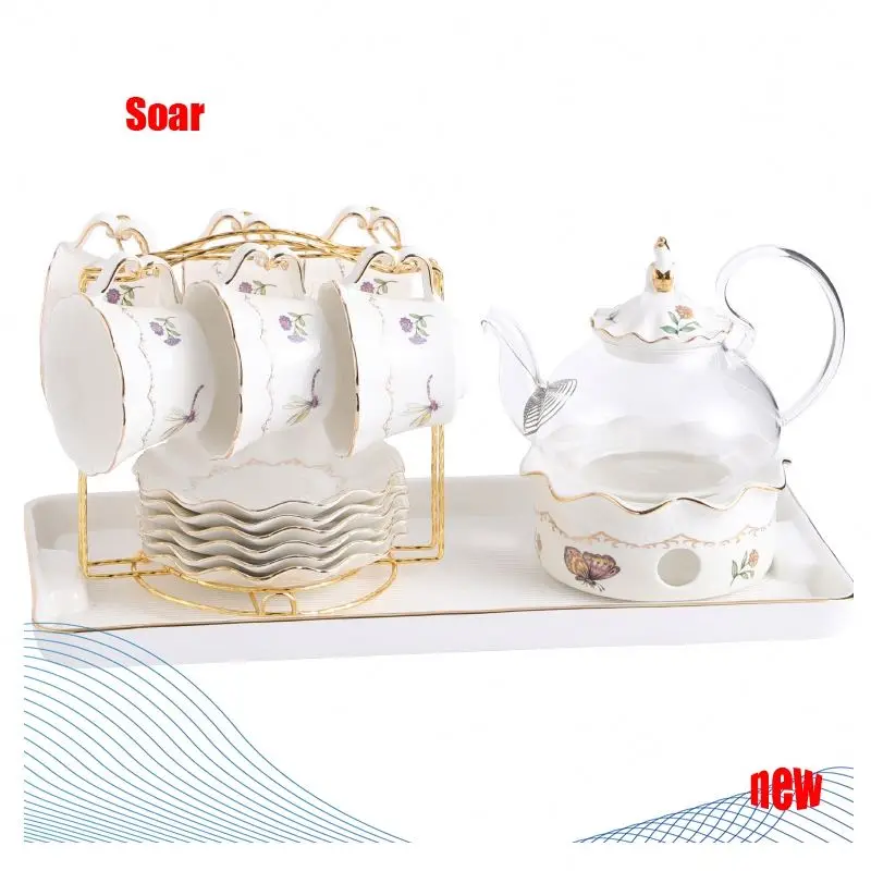 SOAR 14 15 шт. кофейные чашки послеобеденный фарфоровый Европейский чайный набор с