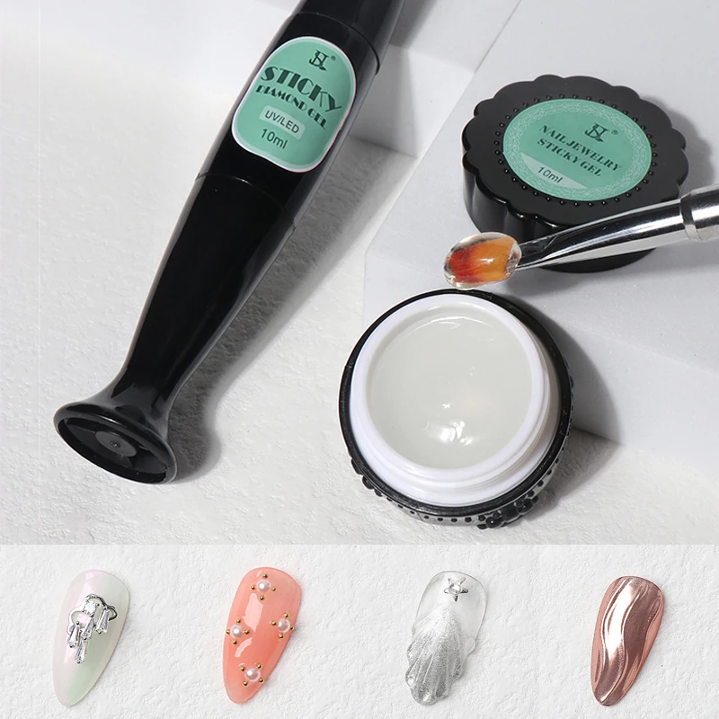 Nail Art Gel Polish Uv Gel Nail Salon 10ml Soak Off Uv Led Rhinestone Glue Gel