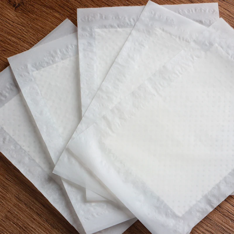 Meat Pad Food Grade Blood Liquid Absorbing Packing Fish Absorbent Tray Packaging Disposable 7 Days White, Black 40ml 160x80mm