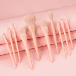 Оптовая продажа, Высококачественная профессиональная неоновая Кисть для макияжа 4 цветов, частная этикетка, Кисть для макияжа неонового цвета, косметическая кисть для теней