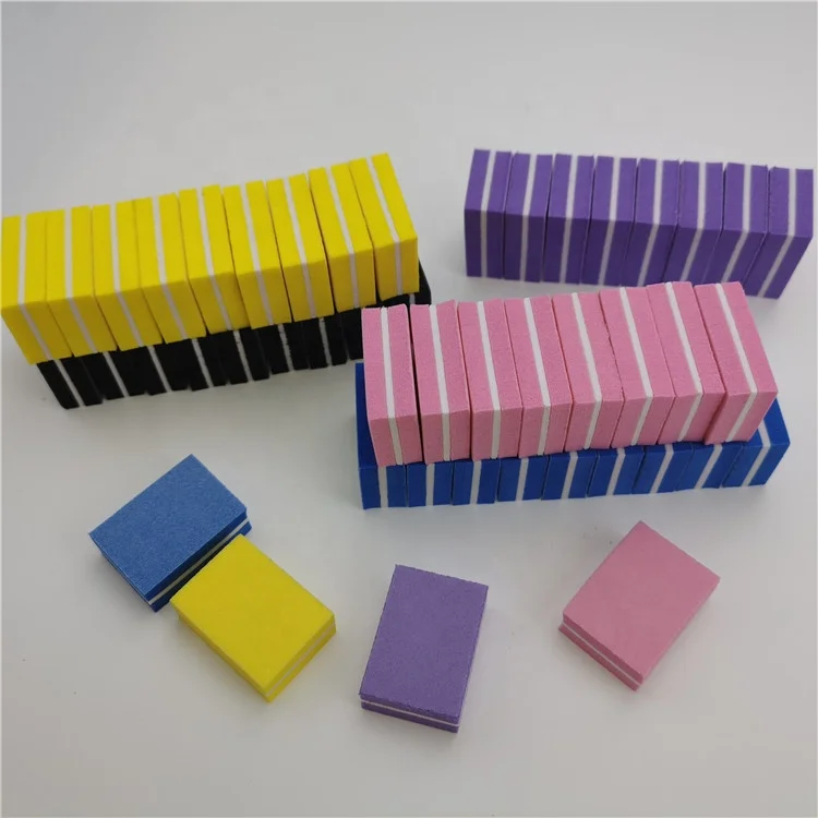 Hot Sale disposable sponge mini buffer 100/180 buffer 180/240 nail buffer block nail file factory