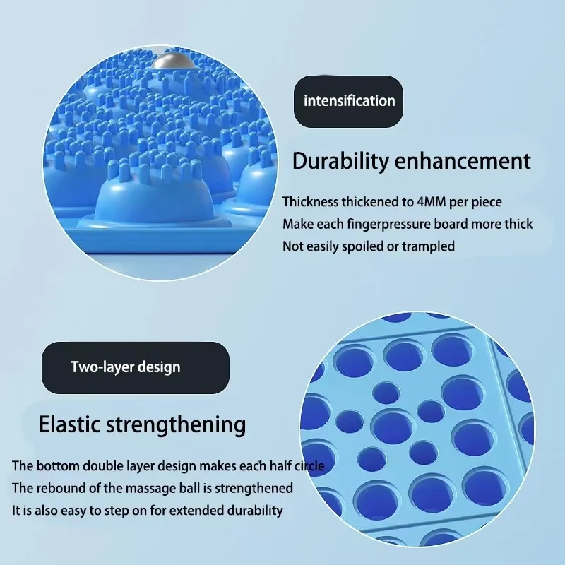 CHENGMO SPORTS Factory Price 55CM Foot Massage Pad Pain Stress Relief Professional Reflexology Finger Pressure Massage Mat