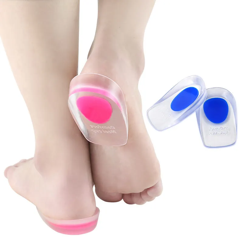 Hot Comfortable Heel Insole Silicone Gel Pad Protective Anti Slip Insole