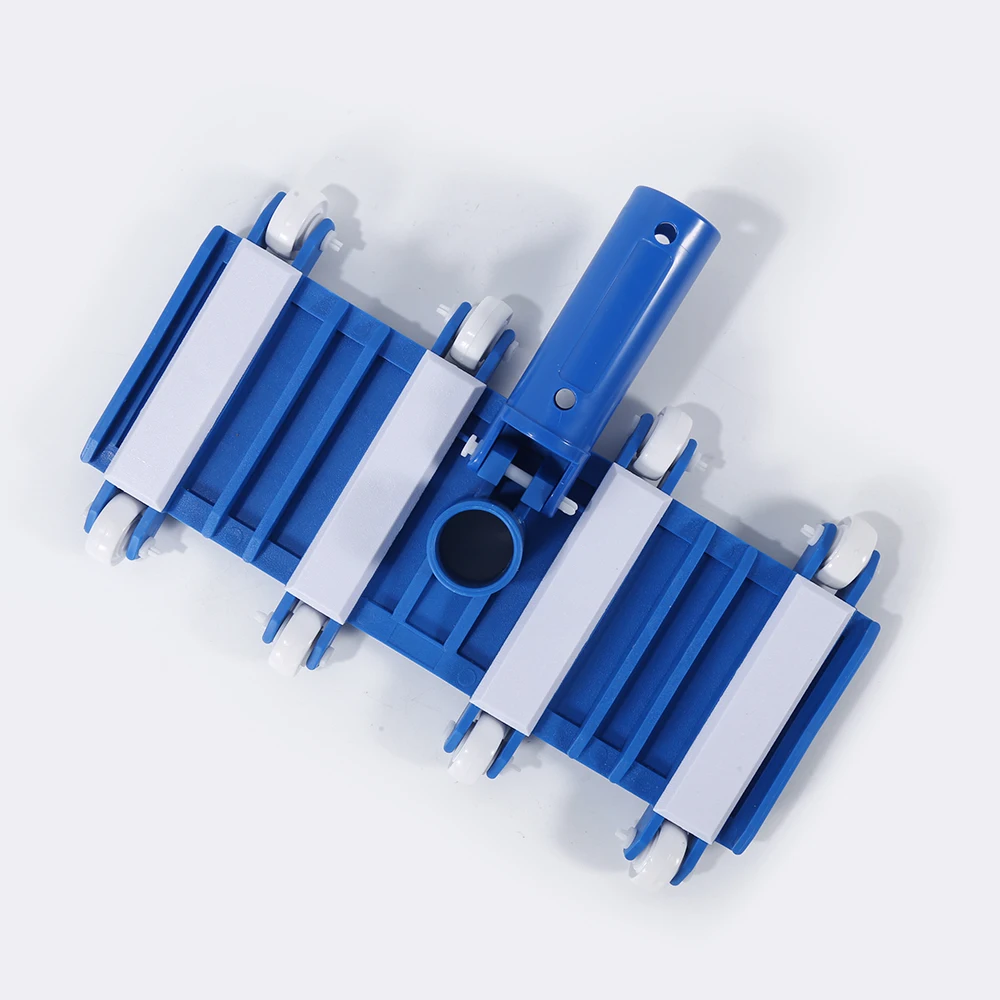 Pool Cleaning Accessories Blue and White Classic Deluxe Flexible Vacuum Head With Swivel