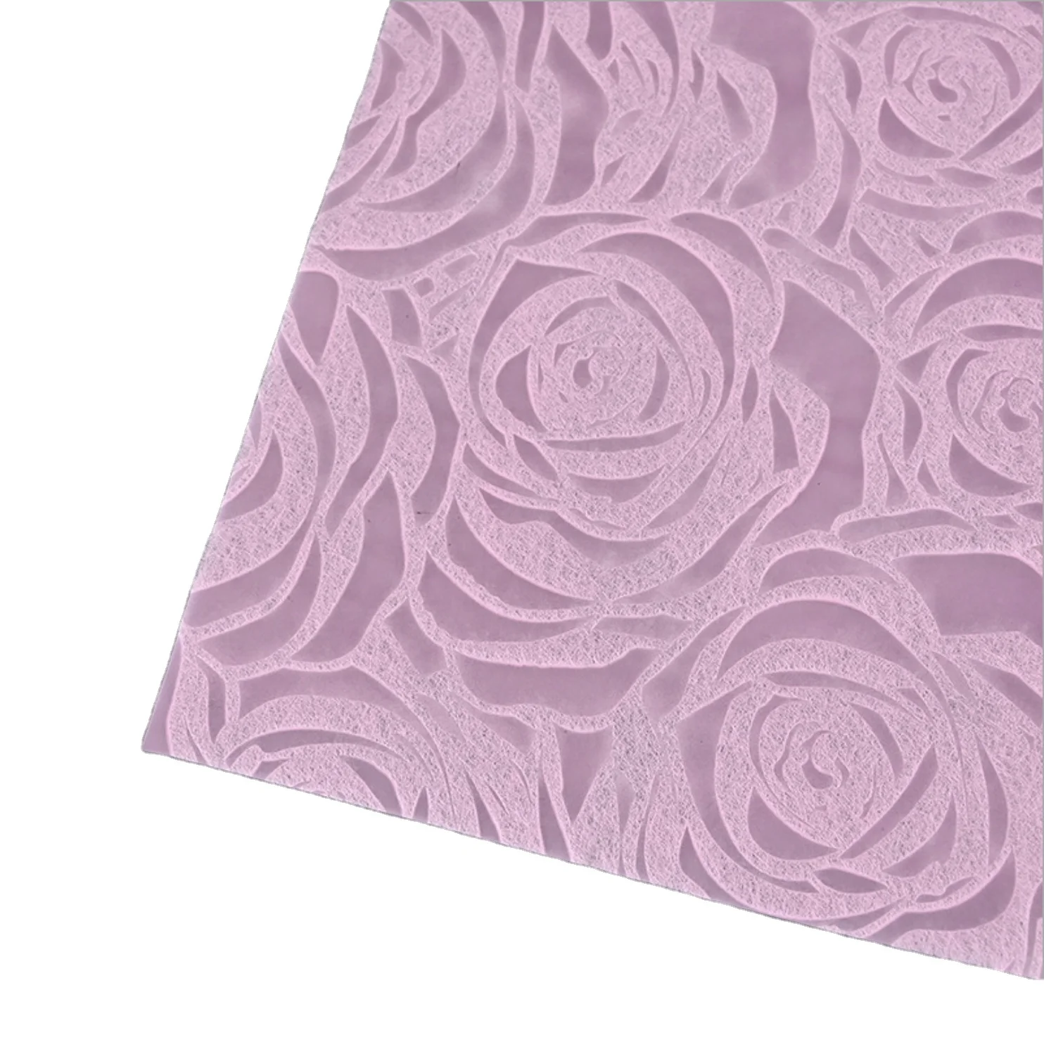 Customized Rose Flower Pattern Embossed Non woven Sheets Bouquet PP Spun bond For Flower Wrapping Gifts Packaging Decoration