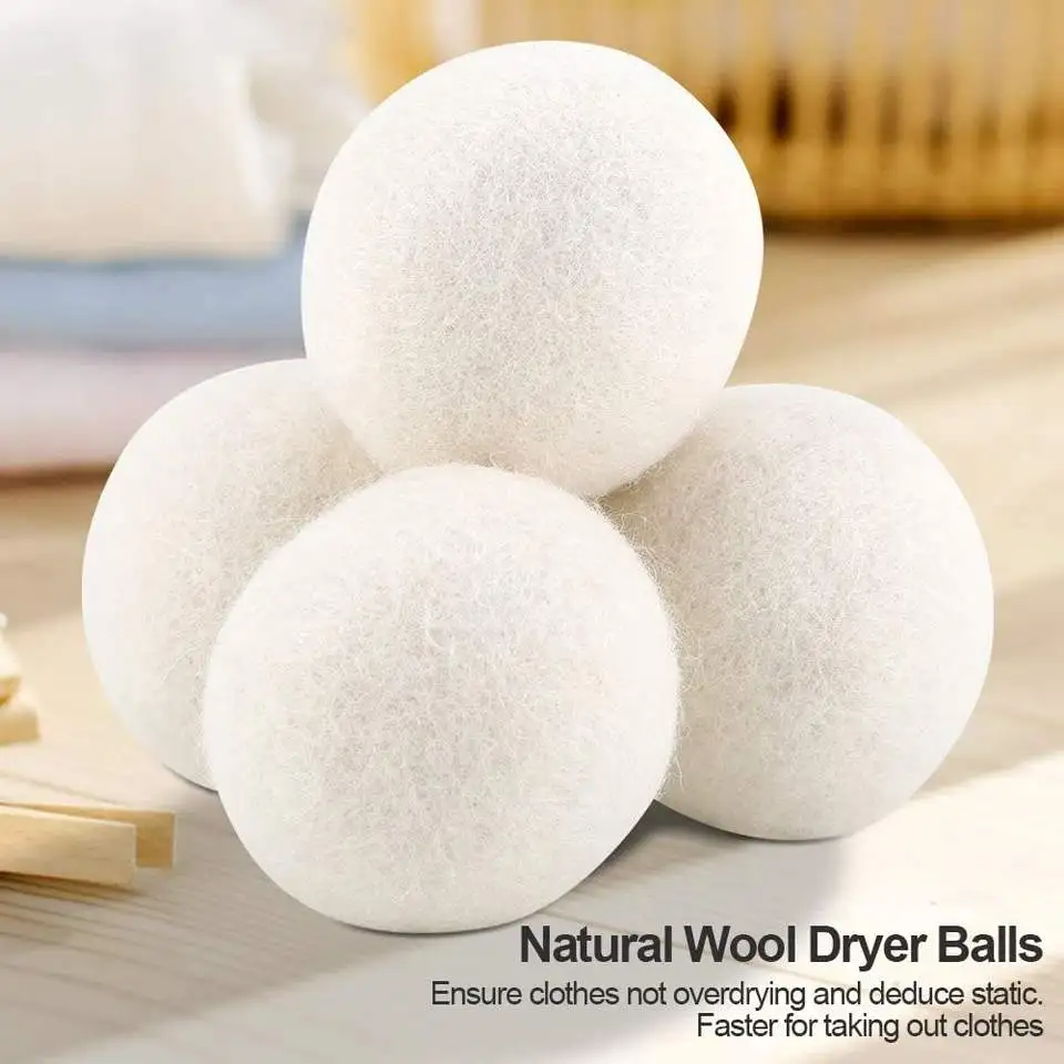 Top Seller 2025 Pack of 6 or 4 3 Pure Organic 100% New Zealand XL 7 cm 7.5 XXL 8 9 10 Wool Dryer