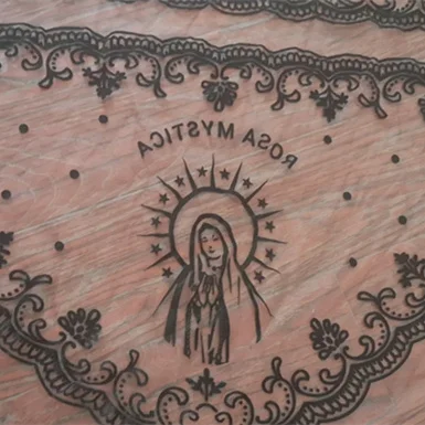 Printing Catholic Veil for Women Head Covering Church Veil