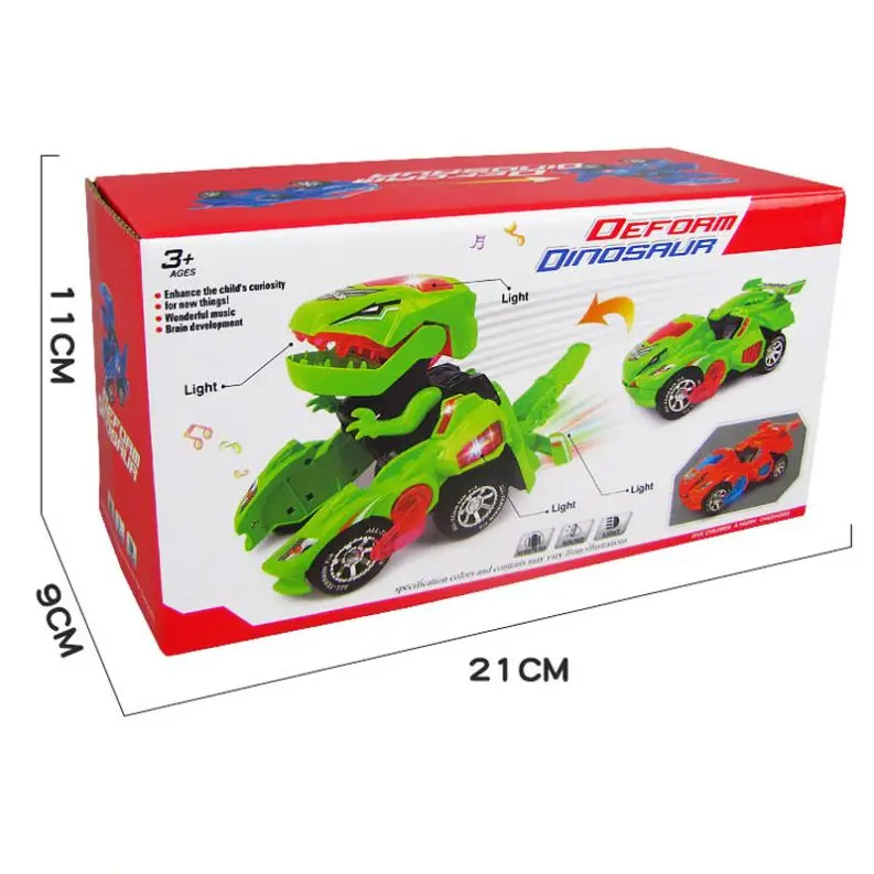 Universal B O Dinosaur transform toy car light music