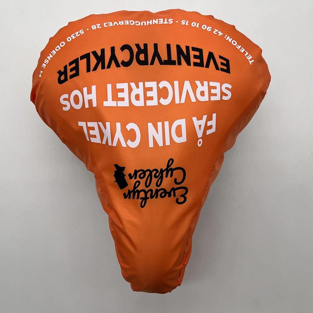 Zadelhoesjes Custom Eco Waterproof Rain Foldable Recycled Bike Seat Cushion Cover Bicycle Saddle