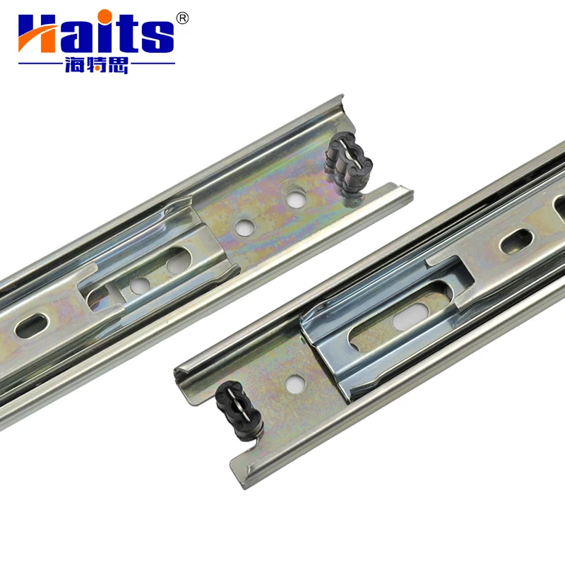 Hot Sale Customized Furniture Triple Extension Drawer Slide Rail Ball Bearing Telescopic Slide