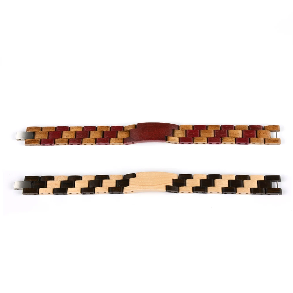 Fashion Wooden Bracelets Luxury Jewelry for Men and Women Gift Cute Color Different Wood Mixed Bracelet