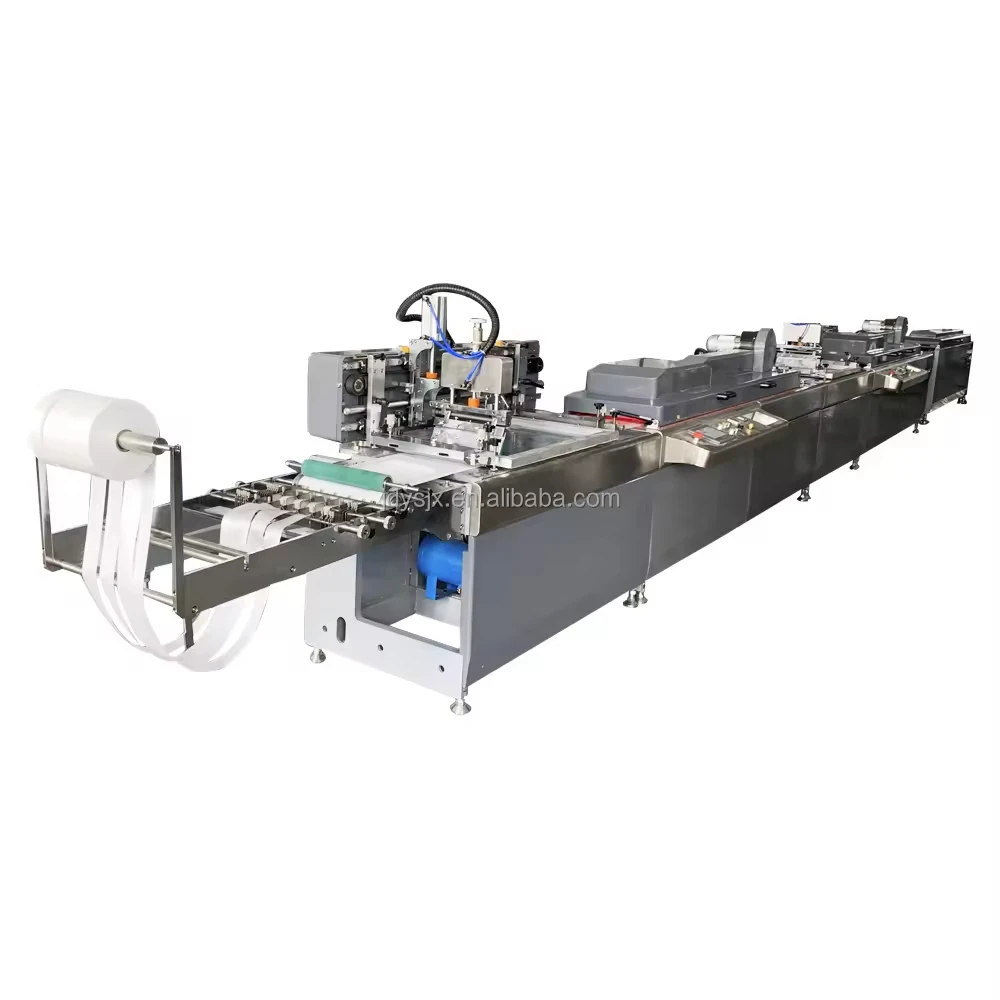 JD-3001 Top Selling Single Color Fully Automatic 12m/Min Screen Printing Machine For Narrow Fabric Label, Clothing Care Label