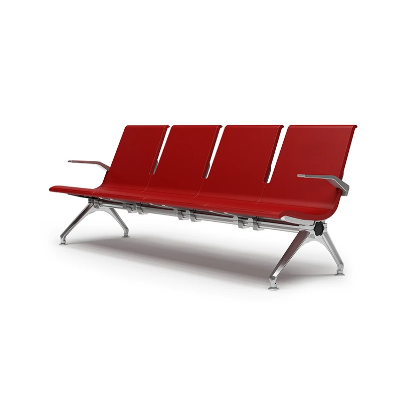 Modern Reception Waiting Chair Waiting Room Bench Chair  3 4 5 Seats Pu Airport Waiting Chairs