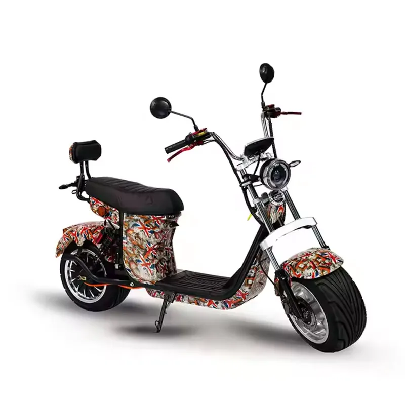 2024 New High-Performance 2000W 60V Electric Citycoco Scooter 12-inch Aluminum Wheels Electric Motorcycles with Two Wheels