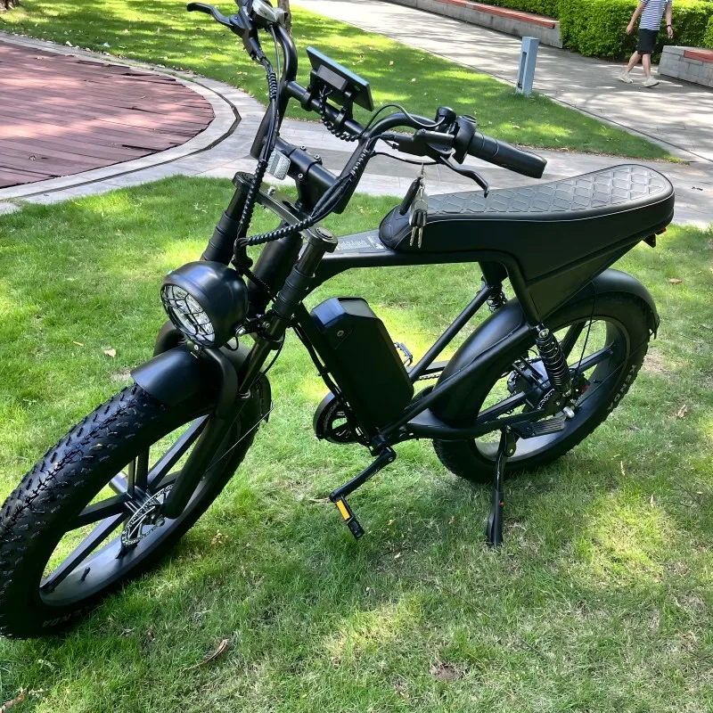 Dropshipping EU US Warehouse Mountain Fat Tire Electric Bicycle V8 Pro Plus Ebike 750W Off Road Electric Bike For Adult