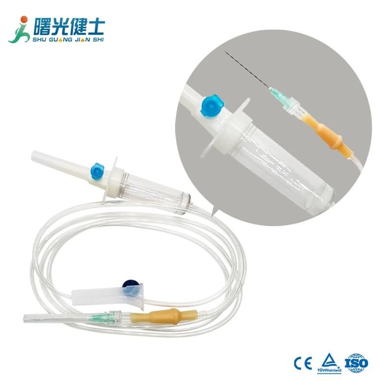 Медицинское оборудование для инфузии 20 капель инфузионный набор для введения гравитации инфузионный набор для внутривенного введения