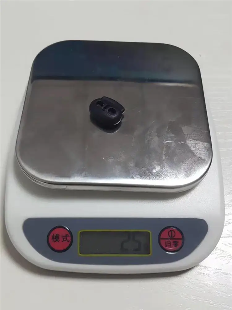 Hot selling plastic durable black drawstring pig nose shape cord lock stopper