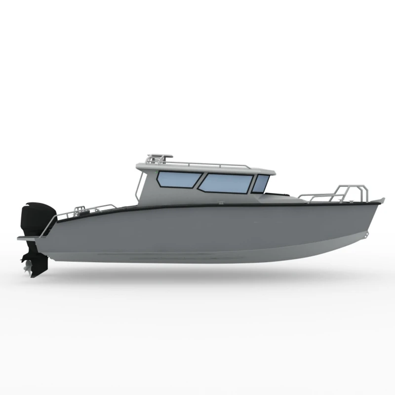 New Arrival 8m Pleasure Leisure Luxury Yacht All Welded Aluminum Fishing Boat for Sale