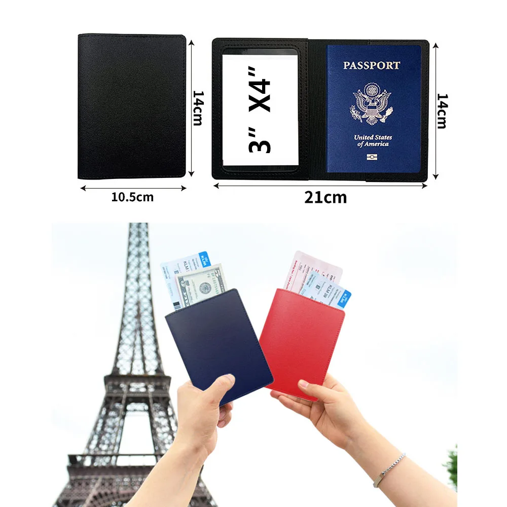 2022 Amazon Hot Selling Waterproof RFID Blocking Travel Wallet PU Leather Passport Holder Cover for men/women