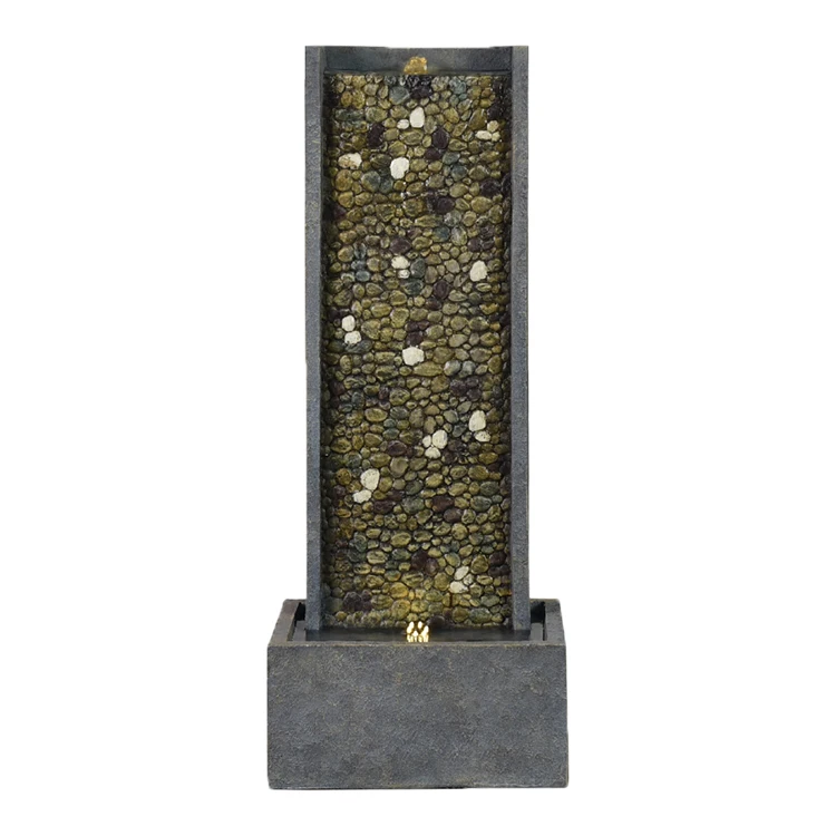 Resin JN200 Fountain Garden Waterfall Indoor Fengshui Water Fountain