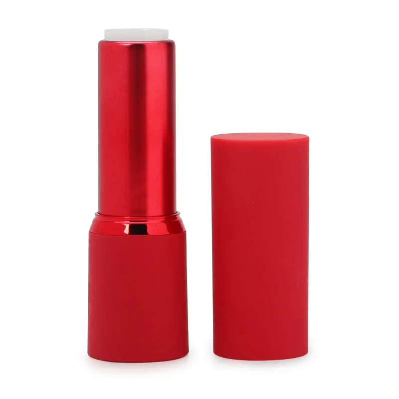 2022 New Luxury Aluminum Magnetic Empty Lipstick Container Custom Volume Gold Square Metal Magnetic Lip Balm