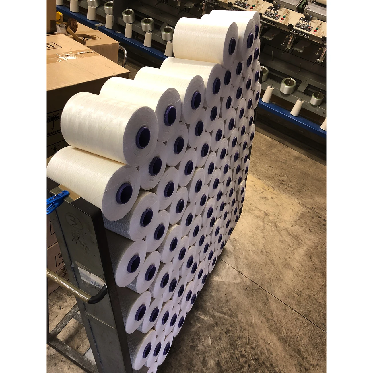 Absorbent towel white high grade cotton thread cone in bulk on sale