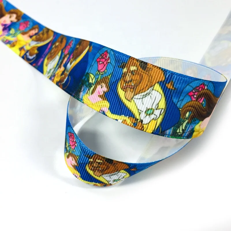 OKAY Customized 1 inch Cartoon Characters Grosgrain Ribbon, Ribbons Princess