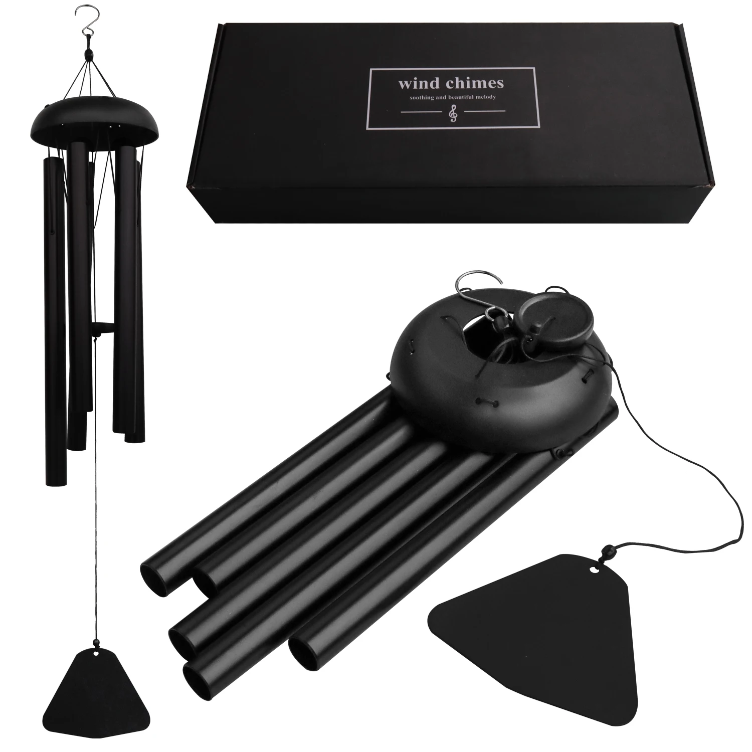 Amazon Outside Large Deep Tone Wind Chimes Sympathy Wind Chimes Outdoor ,With 6 Tubes Memorial metal Wind Chimes Bell