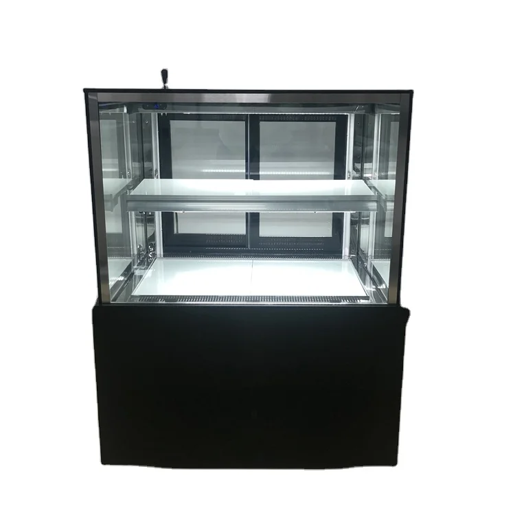 stainless steel cake refrigerator showcase fridge cake bakery display case