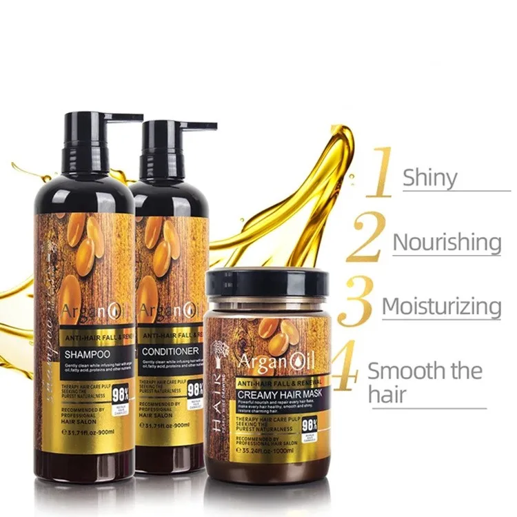 SUCCSION Hair Care Products Deep Conditioner Anti-Frizz Nourishing Moisturizing Organic Argan Oil  Hair Mask