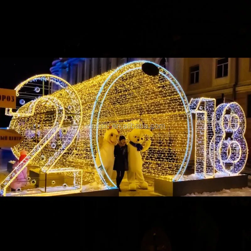 Christmas Hanging Foldable LED Sphere Lights for Outdoor Street Decoration Waterproof