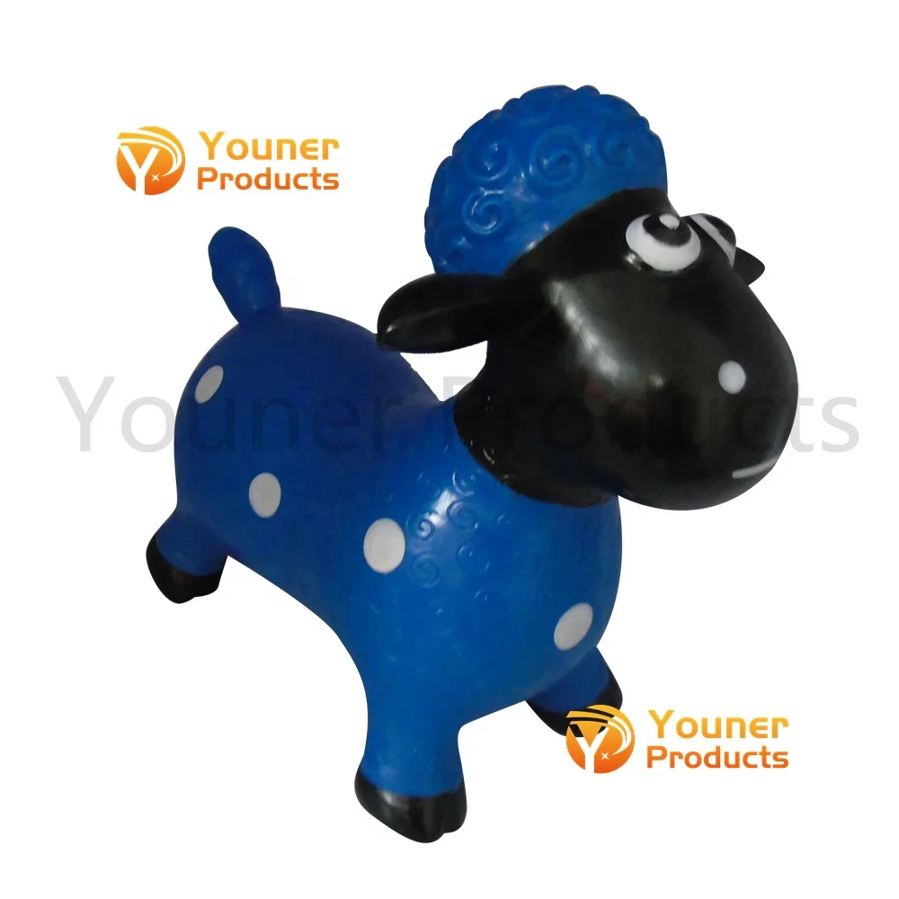 Inflatable Eco-friendly PVC Ride-on Animal Bouncy Hopper Painting Sheep  indoor & outdoor toys