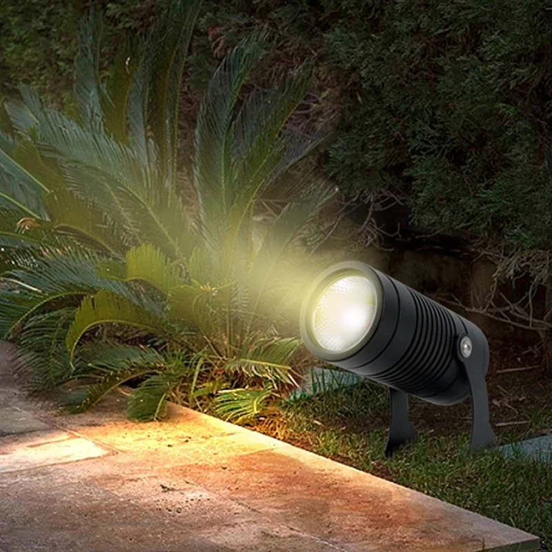 10W IP65 Waterproof LED Projector Light Spot Garden Lights for Landscape Lighting and Decoration Aluminum Spotlight