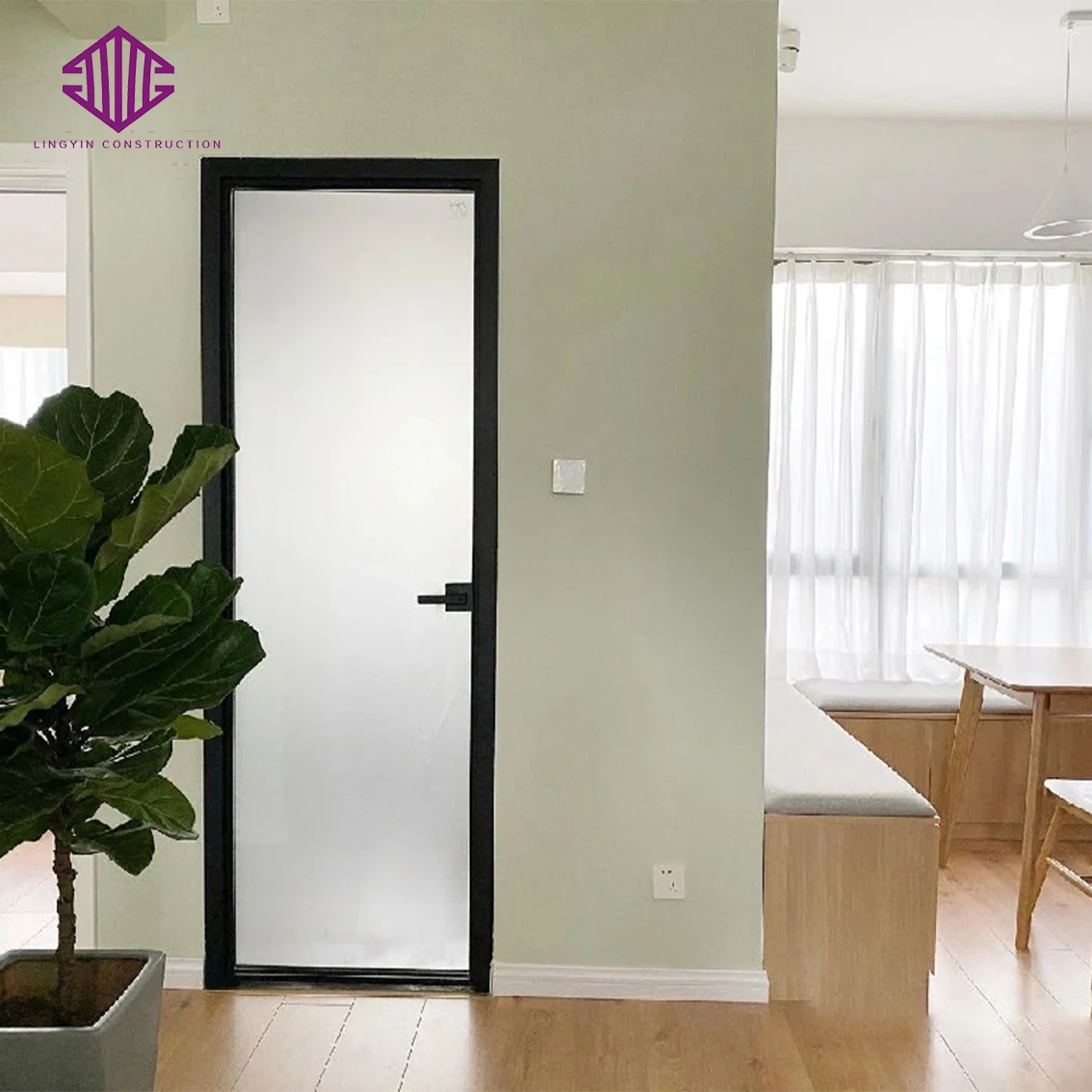 aluminum door aluminum alloy modern design aluminium toilet door