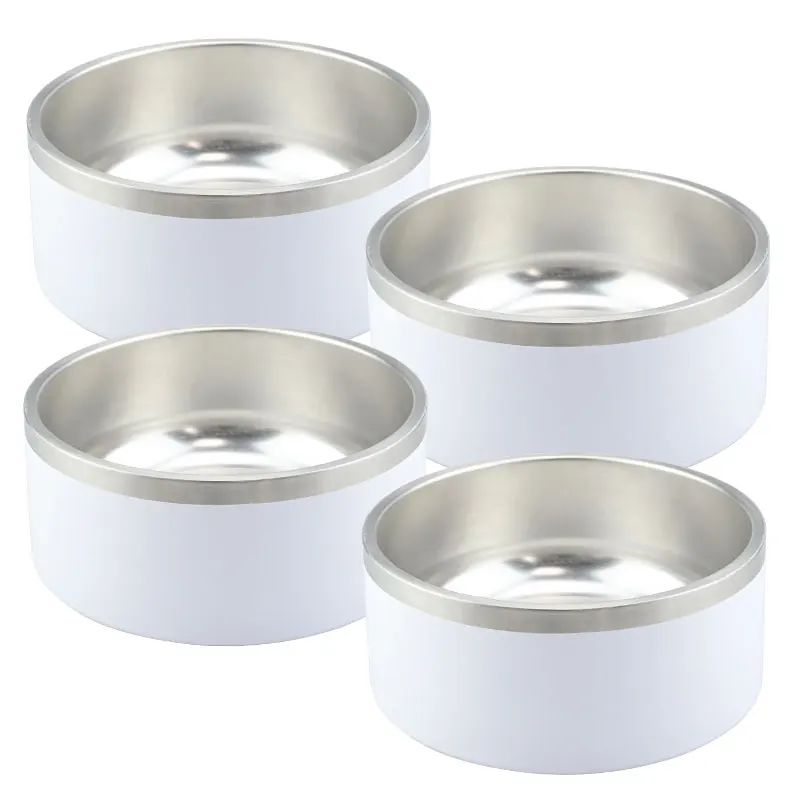 USA warehouse 32oz Customized logo Stainless Steel Dog Bowl Non Skid pet dish cat bowl