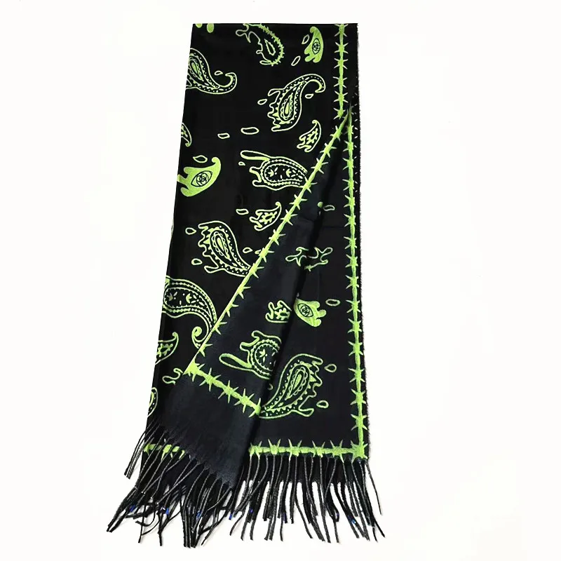 Reversible Soft Cashmere Feel blend Scarf Large Shawl pashmina shawl animal dragon 70x200